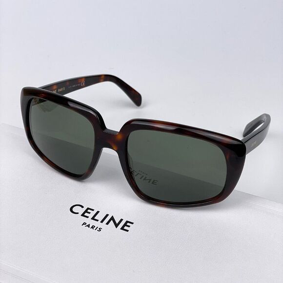 CELINE Woman Sunglasses Havana Green CL40073I 54N Woman Sunglasses BRAND NEW main image 8